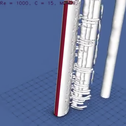 A slice of the octree data in “false color”