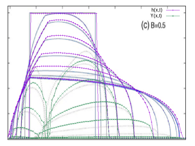 h and Y comparison B=.5 (script)
