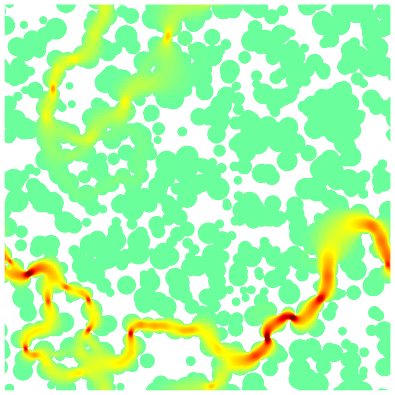 Norm of the velocity field.