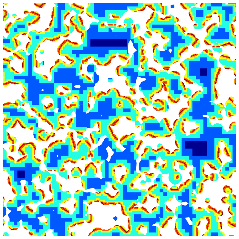 Randomly adapted mesh.