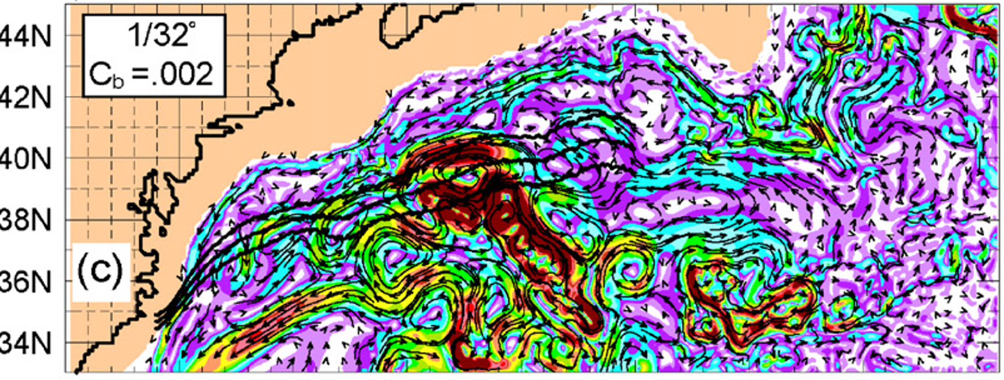 Abyssal layer mean current from Figure 3 of H&H, 2008, 1/32 degree